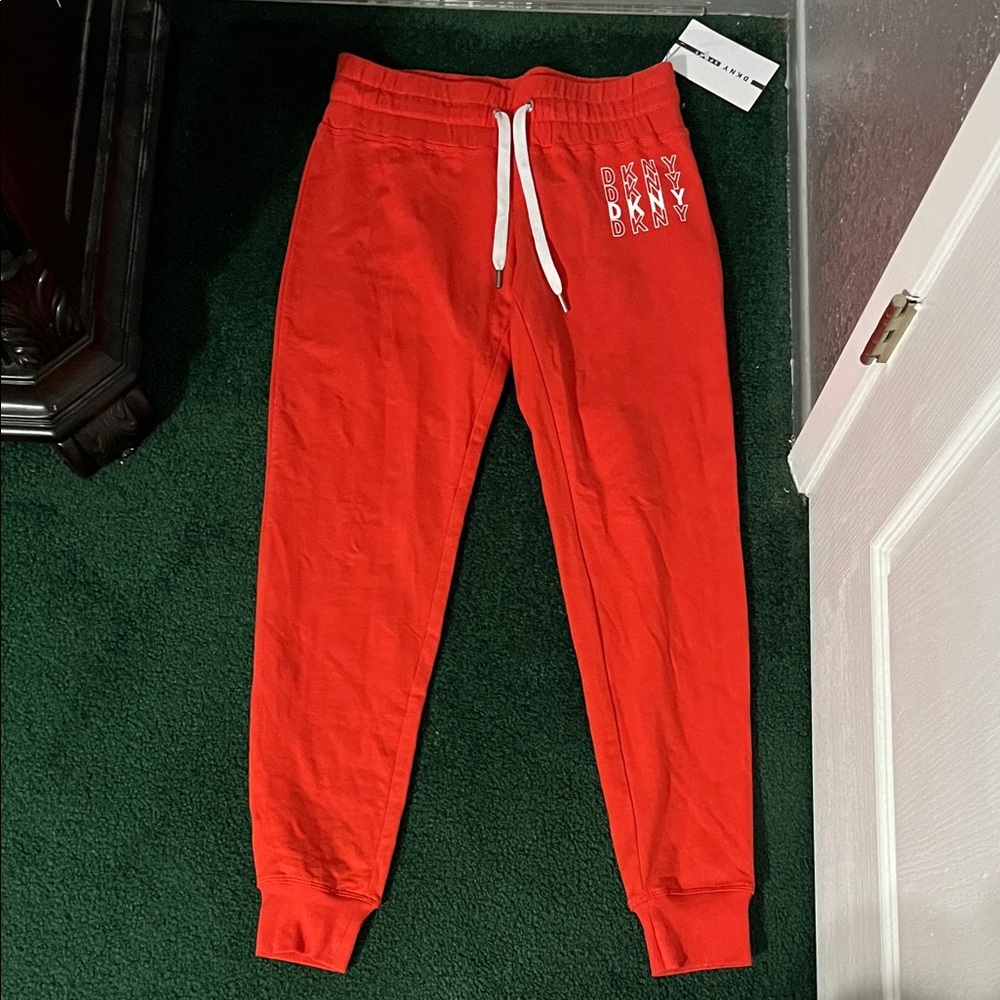 DKNY Sport Red Sweatpants NWT